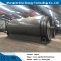 Scrap rubber refining to fuel pyrolysis system